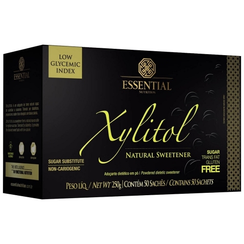 Xylitol - Adoçante Natural (Cx c/ 50 Sachês de 5g) - Essential