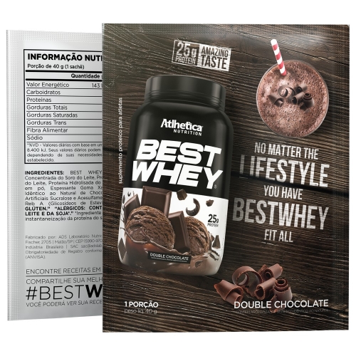 Best Whey Sabor Chocolate (35g Sachê) - Atlhetica Nutrition