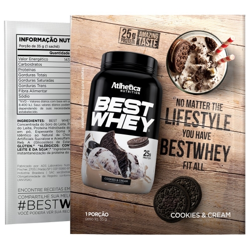 Best Whey Sabor Cookies (35g Sachê) - Atlhetica Nutrition