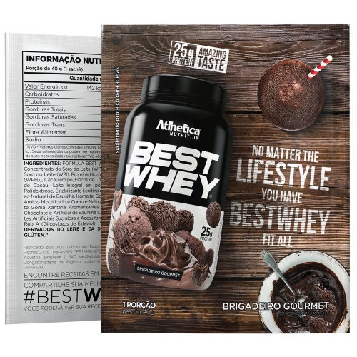 Best Whey Sabor Brigadeiro (35g Sachê) - Atlhetica Nutrition