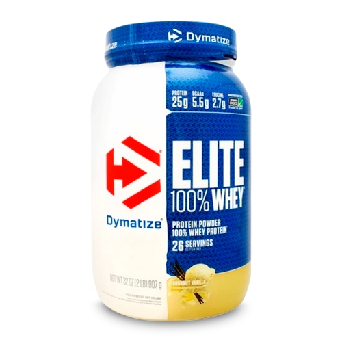 Elite 100% Whey Protein Sabor Baunilha (907g) - Dymatize