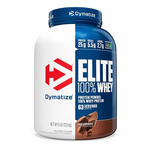 Elite 100% Whey Protein Sabor Rich Chocolate (2.3g) - Dymatize