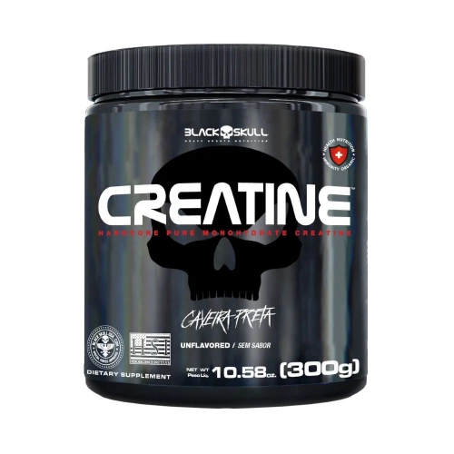Creatine Caveira Preta (300g) - Black Skull