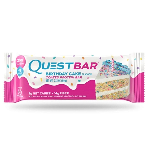Quest Bar Sabor Birthday cake (60g) - Quest Nutrition