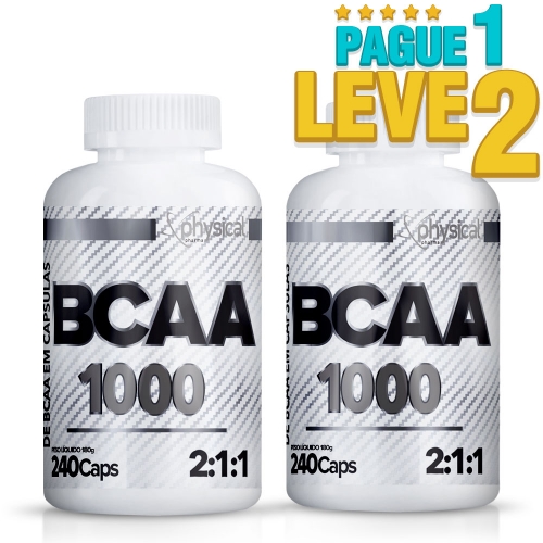 BCAA 1000 - 500mg (240 Cápsulas) - Physical Pharma