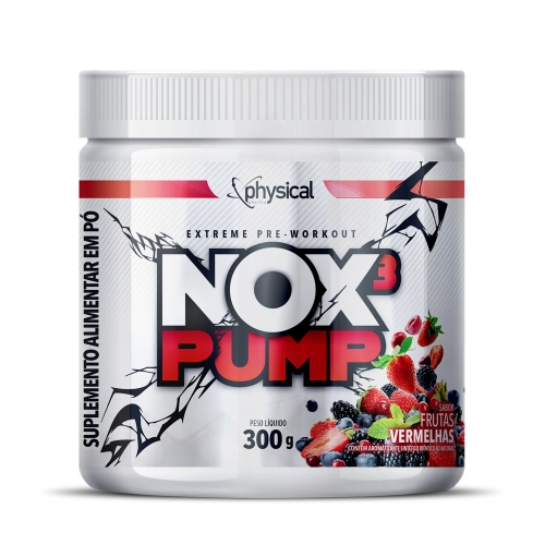 NOX 3 PUMP Sabor Frutas Vermelhas (300g) - Physical Pharma
