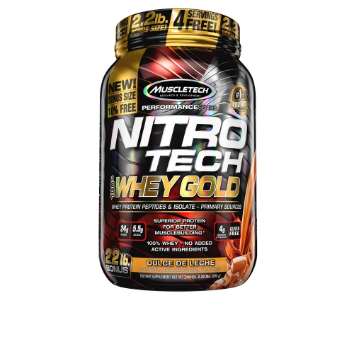 Nitro Tech 100% Whey Gold Sabor Doce de Leite (999g) - Muscletech