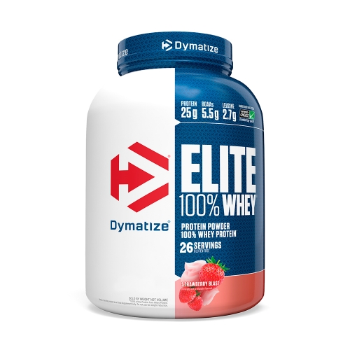 Elite 100% Whey Protein Sabor Morango (907g) - Dymatize