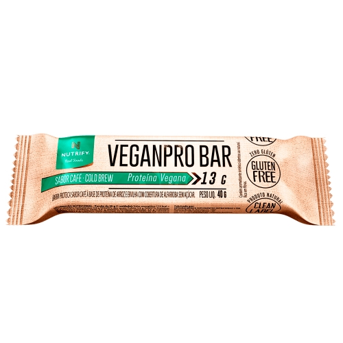 Veganpro Bar Sabor Coffe (1 Unidade de 40g) - Nutrify
