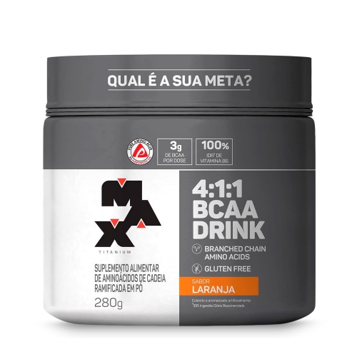 BCAA 4:1:1 Drink Sabor Laranja (280g) - Max Titanium