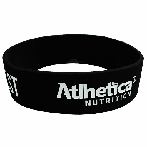 Pulseira Wristband BE THE BEST (Cor Preta) - Atlhetica Nutrition