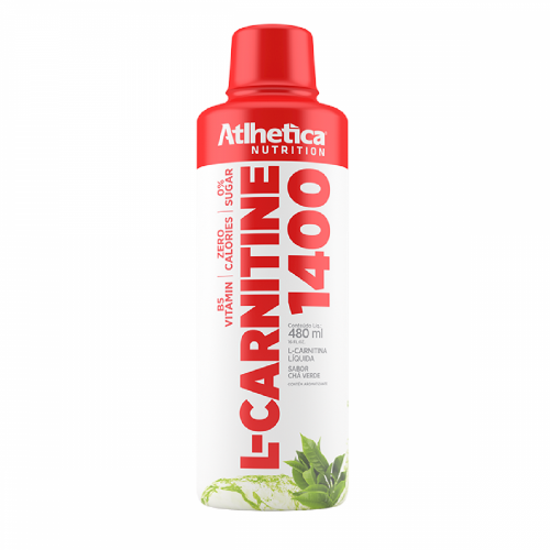 L-Carnitine 1400 Sabor Chá Verde  (480ml) - Atlhetica Nutrition