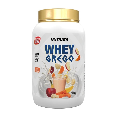 Whey Grego Sabor Vitaminas de Fruta (900g) - Nutrata