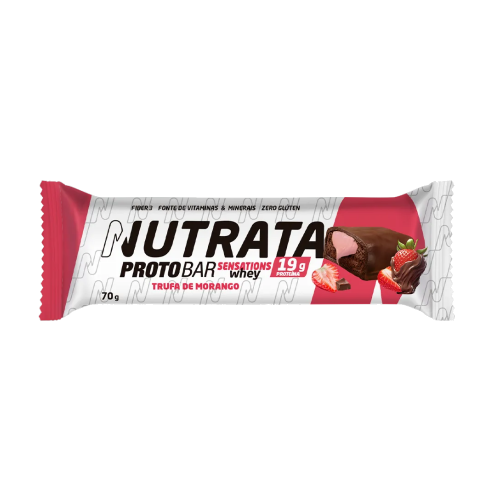 ProtoBar Sabor Trufa de Morango (1 unidade de 70g) - Nutrata