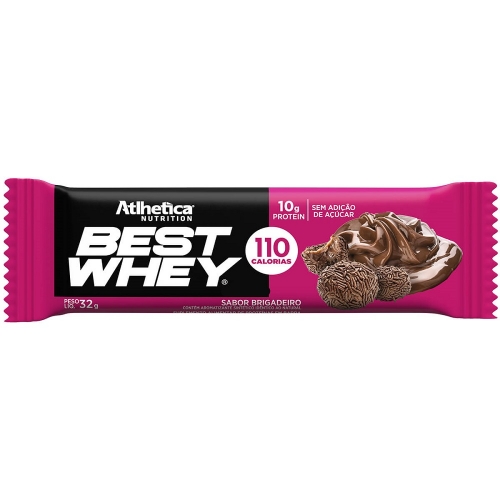 Best whey Bar Sabor Brigadeiro (1 Unidade de 32g) - Atlhetica Nutritio