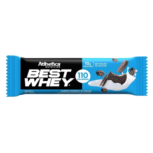 Best whey Bar Sabor Cookies (1 Unidade de 32g) - Atlhetica Nutrition