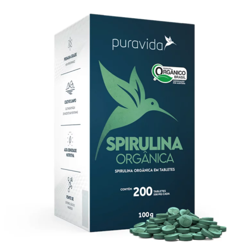 Spirulina Premium (200 Tabletes) - Pura vida
