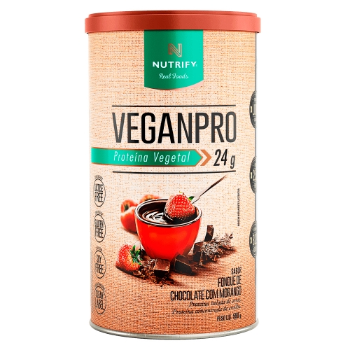 VeganPro Fondue de Chocolate com Morango (550g) - Nutrify