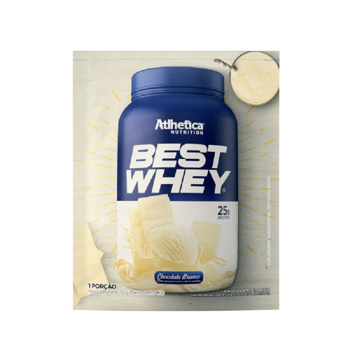 Best Whey Sabor Chocolate Branco (1 sachê de 37g )- Atlhetica Nutritio