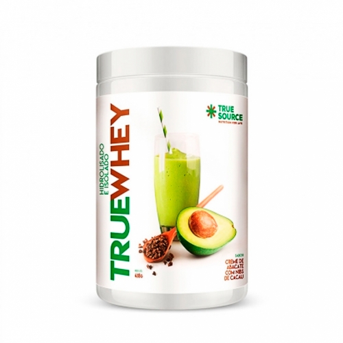 True whey Sabor Creme de abacate c/ nibs de cacau (418g) - True Source