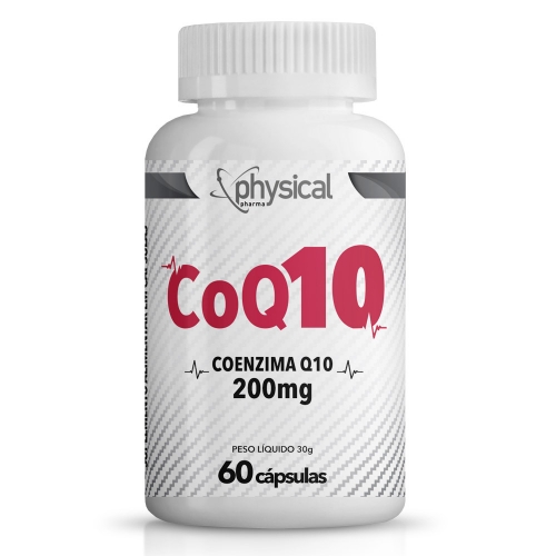 Coq10 Coenzima 200mg (60 Cápsulas) - Physical Pharma