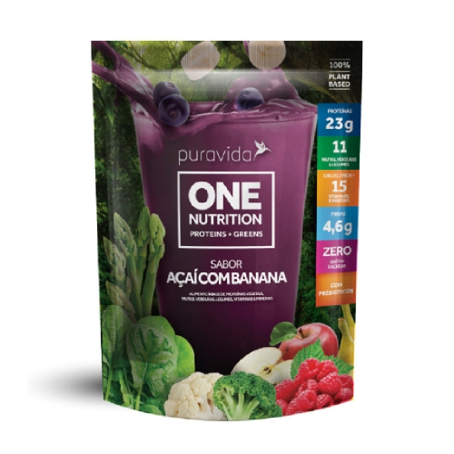 One vegan Nutrition - Açaí c/ Banana (450g) - Pura Vida