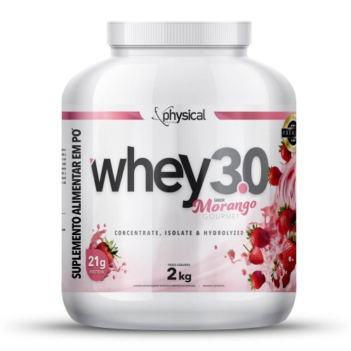 Whey 3.0 Sabor Morango Silvestre (2Kg) - Physical Pharma