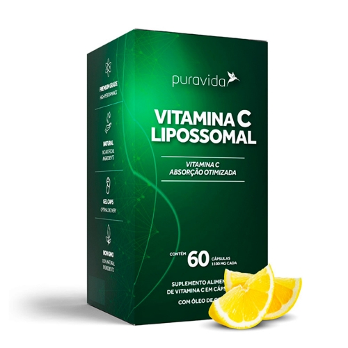 Vitamina C Lipossomal (60 Cápsulas) - Pura Vida