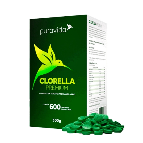 Clorella Premium (600 tabletes) - Puravida