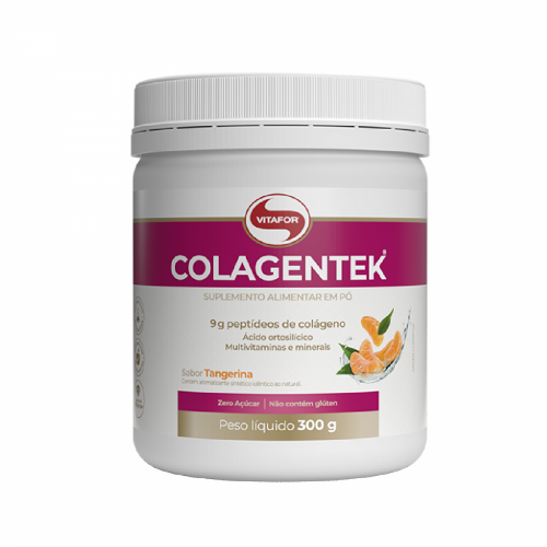 Colagentek Sabor Tangerina (Colágeno Hidrolisado) (300g) - Vitafor