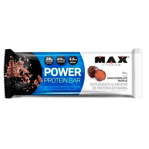 Power Protein Bar  Sabor Dark Chocolate Truffle (1 Unidade de 90g) - Max Titanium