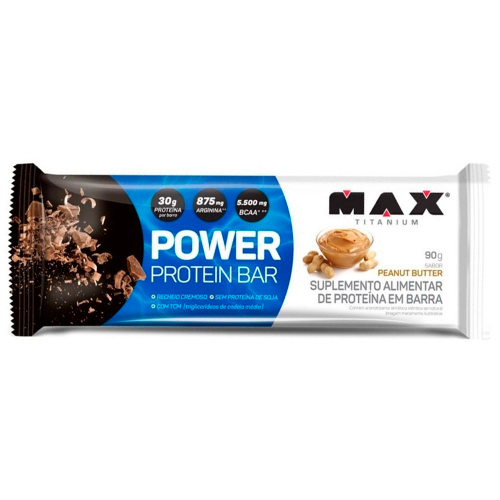 Power Protein Bar Sabor Peanut Butter (1 Unidade de 90g) - Max Titanium