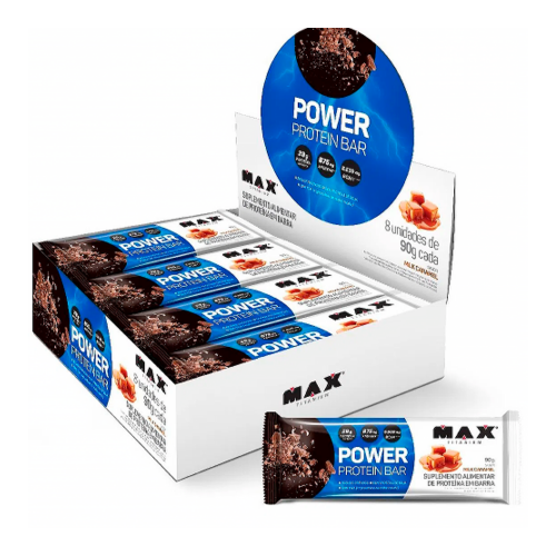 Power Protein Bar Sabor Milk Caramel (Caixa com 8 Unidades de 90g) - M