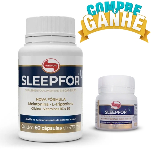 Compre Sleepfor (60 Cápsulas) - Vitafor e Ganhe 1 Amostra