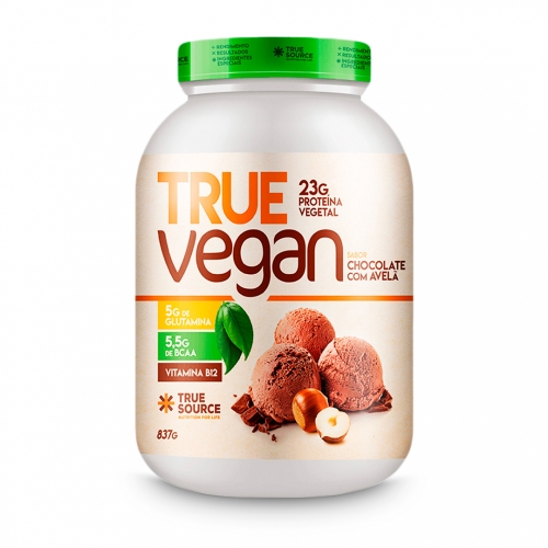 True Vegan sabor Chocolate c/ Avelã (837g) - True Source