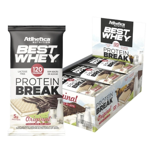Best Whey Protein Break sabor Original (Cx. 12 unidades de 25g) - Atlhetica Nutrition
