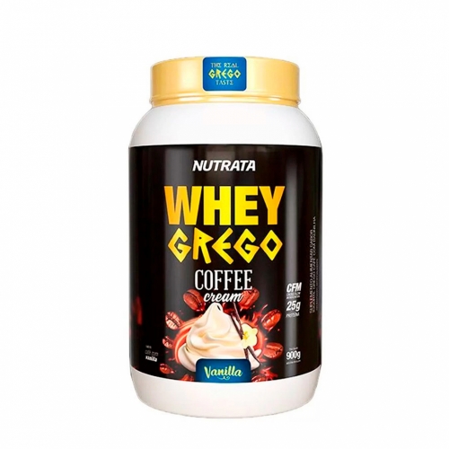 Whey Grego Coffe Cream Sabor Baunilha (900g) - Nutrata