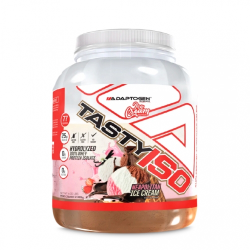 Tasty Iso Sabor Neapolitan Ice Cream (2,363kg) - Adaptogen Science
