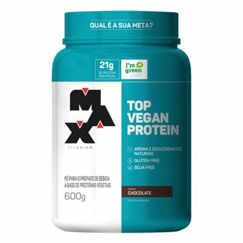 Top Vegan Protein Sabor Chocolate (600g) - Max Titanium