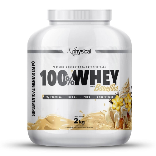 100% Whey Sabor Baunilha (2kg) - Physical Pharma