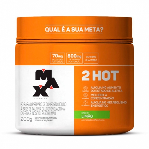 2 Hot Sabor Limão (200g) - Max Titanium