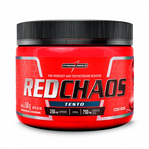 Red Chaos Testo Sabor Iced Kiss (150g) - Integralmédica