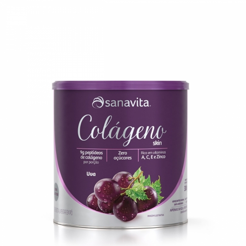 Colágeno Skin Sabor Uva (300g) - Sanavita
