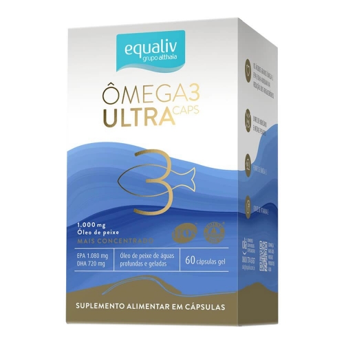Omega 3 Ultra Caps Concentrado (60 Cápsulas) - Equaliv