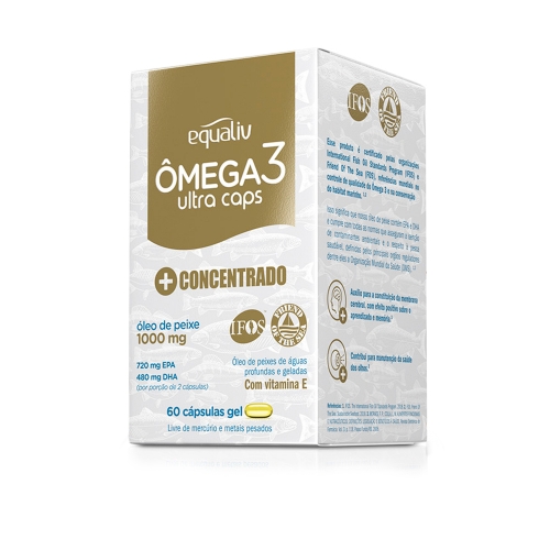 Omega 3 Ultra Caps Concentrado (60 Cápsulas) - Equaliv