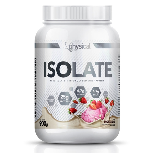 Isolate Sabor Morango (900g) - Physical Pharma