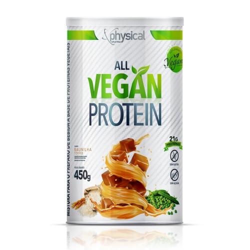 All Vegan Protein Sabor Baunilha Toffee (450g) - Physical Pharma