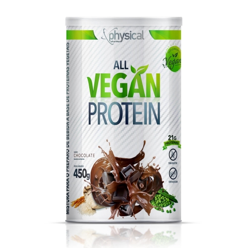 All Vegan Protein Sabor Chocolate (450g) - Physical Pharma