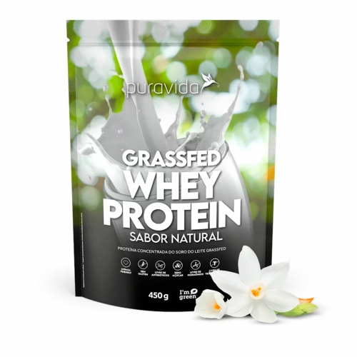 Whey Protein Grassfed Sabor Natural (450g) - Pura Vida