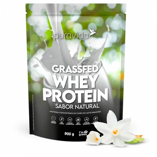 Whey Protein Grassfed Sabor Natural (900g) - Pura Vida